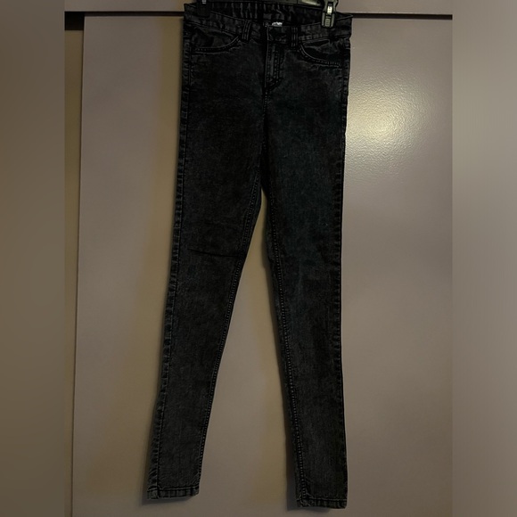 H&M black acid wash jeans. Size 4. - Picture 1 of 7